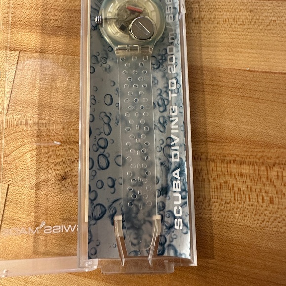 VTG Swatch Scuba 200 Jelly Bubbles 1992 New in Box, NEVER WORN! UNISEX - Picture 5 of 8